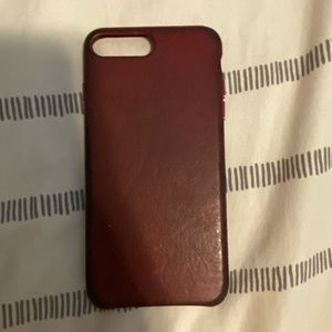 Apple iPhone 6/6s/7/8 Plus (RED) Leather Case